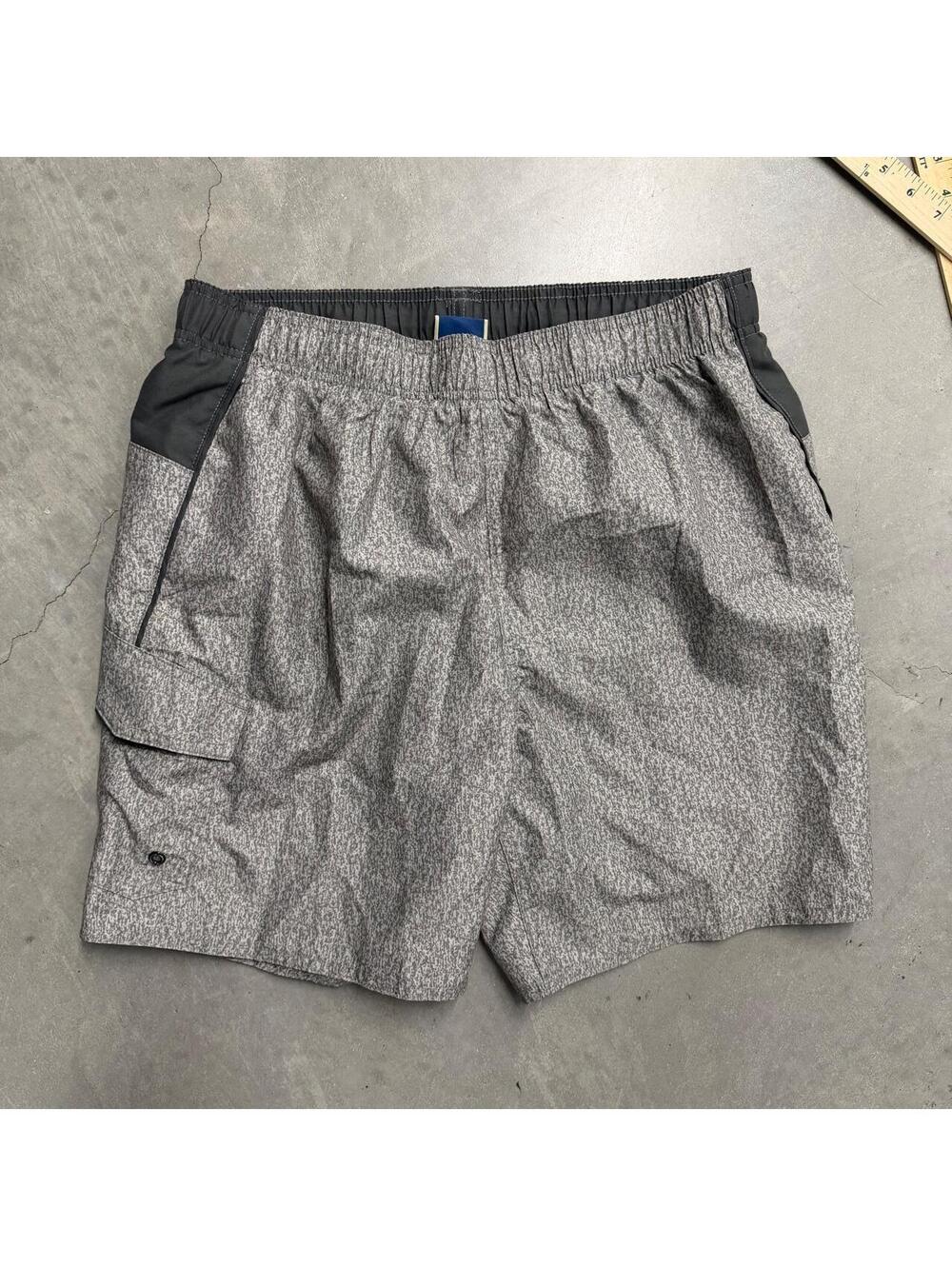 2000's Hawaiian Authentics Men’s Medium Gray SwimSuit Shorts